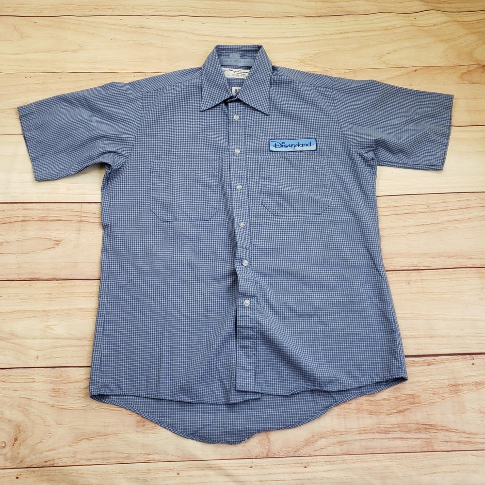 VINTAGE‎ Disneyland Resort Shirt Mens Medium EMPLOYEE WearGuard Aramark Uniform